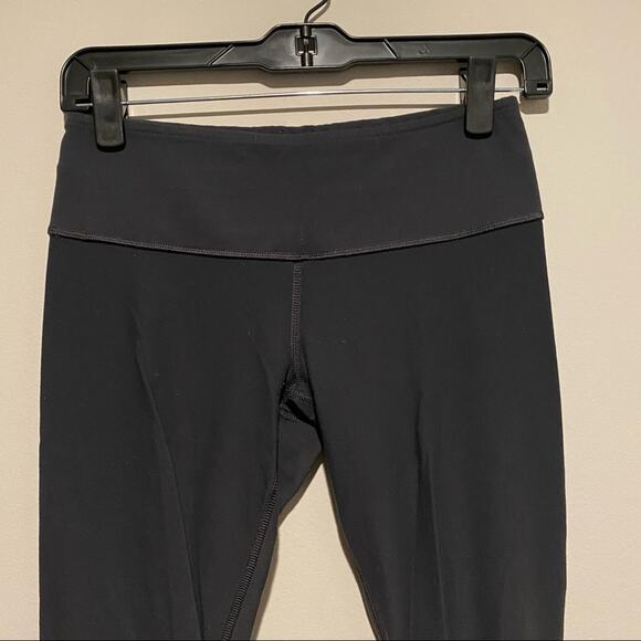 LULULEMON Wunder Under Leggings Pants Reversible Coal Gray Luon Medium Rise - Picture 7 of 15